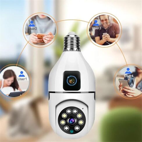 Lens Screen Bulb Camera Audio Colour Night Vision Smart Home Indoor in Kuwait