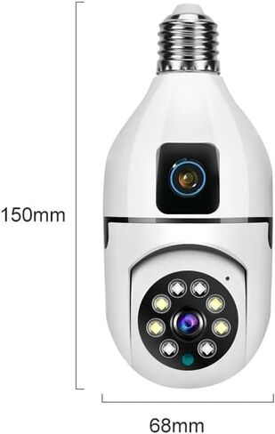 Lens Screen Bulb Camera Audio Colour Night Vision Smart Home Indoor in Kuwait