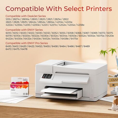 خرطوشة حبر 67XL (2 ثلاثية الألوان) متوافقة مع HP Ink 67 لخرطوشة الحبر الملونة HP 67 XL تعمل مع HP Deskjet 2855e 2800e 2852e 2827e 4227e 4255e Envy 6055e 6432e 6455e 6458e 6475e Pro 6455 Series in Kuwait