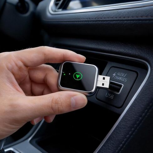 2026 محول CarPlay اللاسلكي وAndroid Auto 2 في 1، توصيل وتشغيل USB، اتصال ثابت بدون تأخير لأجهزة iPhone وAndroid/أسود in Kuwait