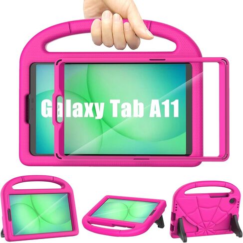 حافظة أطفال لهاتف سامسونج جالاكسي تاب A11 2025/A9 2023 8.7 بوصة، غطاء لينرجي خفيف الوزن مقاوم للصدمات مناسب للأطفال مع واقي شاشة وحامل مقبض لجهاز جالاكسي تاب A11/A9، أزرق in Kuwait