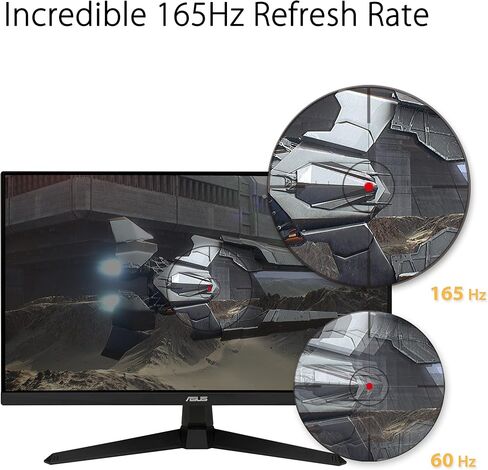 شاشة الألعاب ASUS TUF Gaming مقاس 27 بوصة بدقة 1080 بكسل (VG277Q1A) - دقة عالية كاملة، 165 هرتز (تدعم 144 هرتز) (متجددة) in Kuwait
