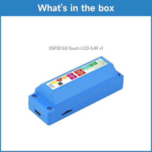 لوحة تطوير KLAYERS ESP32-S3، شاشة لمس IPS مقاس 3.49 بوصة، 172 × 640، ESP32-S3R8 ثنائي النواة، ميكروفون مزدوج، مستشعر 6 محاور، RTC، برنامج ترميز الصوت، بطاقة SD، النوع C، رأس 22PIN، النوع A in Kuwait