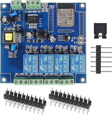 التيار المتناوب/تيار مستمر إمدادات الطاقة ESP32 مجلس التنمية مجلس التنمية للبرمجة اللاسلكية واي فاي 4 قناة قناة 5 فولت وحدة التتابع ESP32-WROOM-32E لاردوينو التيار المتناوب 90-250 فولت/تيار مستمر 7-30 فولت in Kuwait