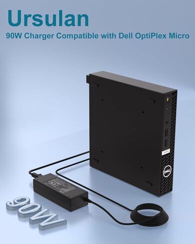 90W شاحن لديل OptiPlex مايكرو 7010 9020 7040 7050 7070 7080 5060 5070 5080 3046 3050 3070 3080 3090 قطعة محمول سلك إمداد الطاقة محول in Kuwait