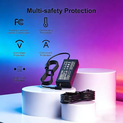 65W Round Tip Travel Charger Replacement for LG Gram 17 15 14 13.3 Laptop Model 13Z970 13Z975 13Z980 14Z970 14Z980 14Z960 15Z975 15Z980 15Z970 17Z995 17Z990 Adapter Power Cord in Kuwait