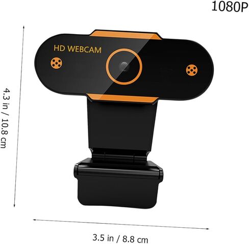 COHEALI 1080p USB Webcam with Microphone for Live Streaming and Online Classes, Plastic Laptop Camera with USB Power, High-Definition Computer Web Camera for Teaching and Video Calls in Kuwait