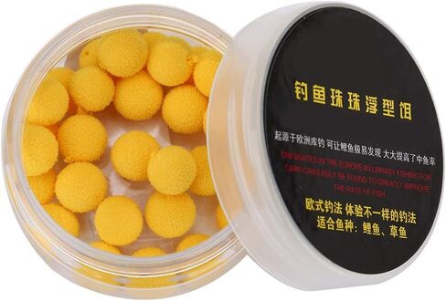 رغوة حتى Boilies، 30 قطعة/الوحدة صيد سمك الشبوط رغوة حتى الكريات الناعمة الطعوم العائمة (أصفر 10 مم) in Kuwait