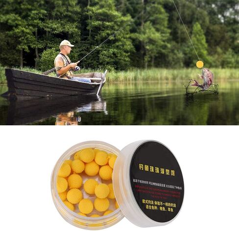 رغوة حتى Boilies، 30 قطعة/الوحدة صيد سمك الشبوط رغوة حتى الكريات الناعمة الطعوم العائمة (أصفر 10 مم) in Kuwait