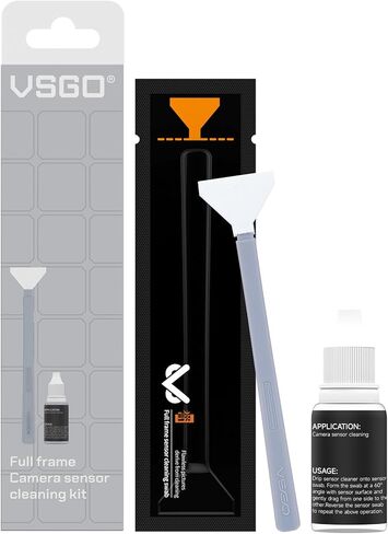 VSGO VS-S02-E APS-C Digital Camera Sensor Cleaning Kit Clean Swab × 10 with Sensor Cleaner Solution for Nikon Canon DSLR Cleaning in Saudi Arabia