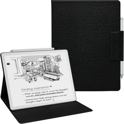 Magnetic Stand Case for 11" Kindle Scribe 2025 (3rd Gen) and Kindle Scribe Colorsoft 2025, Lightweight Book Folio Cover with Auto Wake/Sleep,Pen Buckle (Misty Forest) in Kuwait