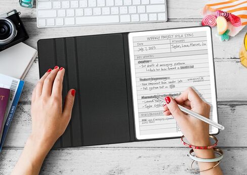 حافظة بحامل مغناطيسي لجهاز Kindle Scribe 2025 (الجيل الثالث) مقاس 11 بوصة وKindle Scribe Colorsoft 2025، غطاء فوليو خفيف الوزن مع خاصية التنبيه/النوم التلقائي، وإبزيم قلم (غابة ضبابية) in Kuwait