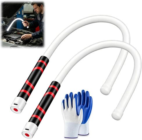 Bendable LED Flashlight Stick, 28.7" Rechargeable Flexible Work Light – High Lumen, 3 Lighting Modes for Auto Repairs, Inspections & Tight Spaces in Kuwait