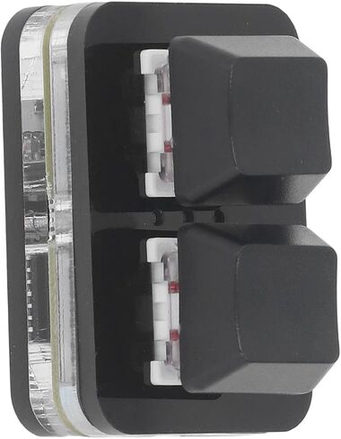 Dioche 2 Key Keyb2 Key Red Switch لوحة مفاتيح ميكانيكية صغيرة USB لألعاب الإيقاع مع وظيفة النسخ واللصق (أسود) in Kuwait
