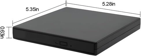 External DVD Drive for Laptop, CD Optical Drive, Portable DVD CD ROM Writer for Laptop Desktop PC in Kuwait