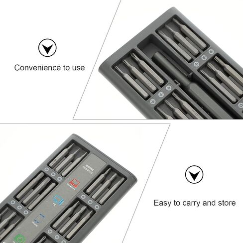 UKCOCO 48-in-1 Precision Electronics Repair Kit with Multi-function Screwdriver Set, Disassembly Tools for Laptop and Household Maintenance, Gray Hand Tool Kit for DIY Repair Tasks in Kuwait