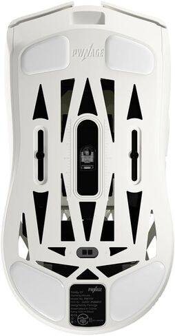 PWNAGE Trinity Wireless Carbon Fiber Gaming Mouse 8kHz - 37grams Ultralight Esports Pro Gamer PAW3950 Optical Sensor 30,000 DPI - 8000Hz -100% PTFE Skates Wireless Symm 2 - Solid White in Kuwait
