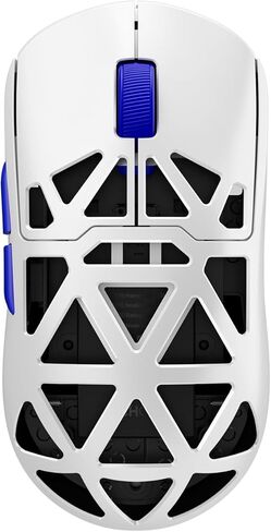 MCHOSE AX5 Wireless Gaming Mouse, 4KHz Polling Rate Focus PAW 3395 Optical Sensor - 26,000 DPI, 49g Ultra-Lightweight - 75 Hr Battery, Magnesium Alloy Mice - White in Kuwait