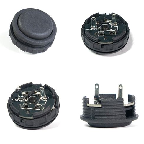 TIKITAKA FTG Arcade Push Buttons 8-piece set DIY plug-in replacement parts 30mm/24mm Nylon Panda Switch Arcade Joystick Street Fighter 6 Fighting Game Arcade Game Controller Compatible (Black) in Kuwait