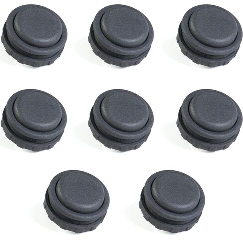 TIKITAKA FTG Arcade Push Buttons 8-piece set DIY plug-in replacement parts 30mm/24mm Nylon Panda Switch Arcade Joystick Street Fighter 6 Fighting Game Arcade Game Controller Compatible (Black) in Kuwait