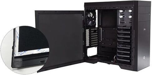 DIY 500 * 400 * 3mm/5mm Computer Mesh Sponge PC Case Fan Cooler Black Dust Filter Case Dustproof Cover Chassis Dust Cover 40PPI(Small) in Kuwait