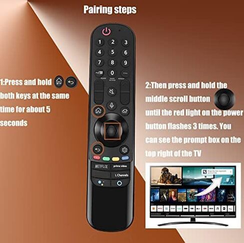 Magic Voice Remote Control for LG AN-MR21GC AN-MR21GA QNED-Series G1, C1, A1-Series OLED NanoCell Series LED Ultra HD TV Smart TV with Magic&Voice Function in Kuwait