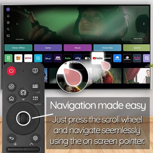 OEM Original MR25GA Magic Remote for 2025 LG OLED Smart TVs – C5, B5, G5, M5 Series – Voice Control, Pointer, Alexa Shortcut, Accessibility & AI Features in Kuwait