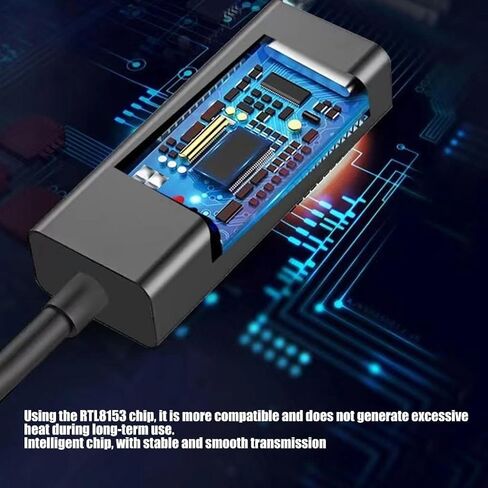 Professional USB-C to Gigabit Ethernet Adapter - 1000Mbps Network Card for High-Speed Internet - USB Port in Kuwait