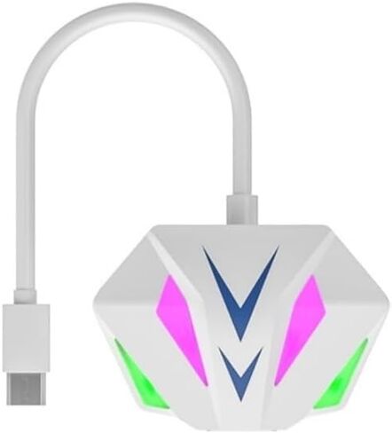 USB-C to RJ45 Gigabit Ethernet Adapter - High-Speed 1000Mbps Network Interface - White_Type C in Kuwait