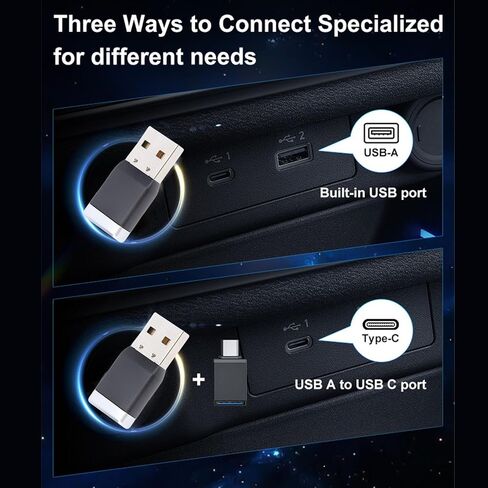 محول Yunseity اللاسلكي، يحول الدعم السلكي إلى اللاسلكي لنظام iOS 10.0 و10، مع 5.8G WiFi وBluetooth 5.0 لاتصال مستقر in Kuwait
