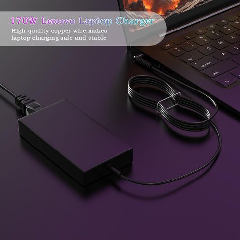 180W AC Charger Compatible with MSI GS65 GS73 GF63 WF66 GF66 GF76 GF65 WF76 GF75 GL66 GL76 GP60 WS65 GS40 GE70 GS63 GS63VR GS43 GS60 GS73VR GS75 GE72 Thin Power Cord in Kuwait