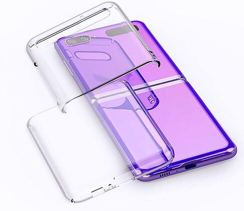Unique-Custom-Gift Personalized Photo Slim Clear Case Compatible with Samsung Galaxy Z Flip 3 4 5G, Customize Picture Premium Thin Transparent Hard PC Phone Cover for Fold 2 in Saudi Arabia