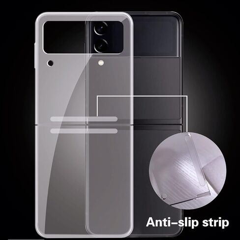 Unique-Custom-Gift Personalized Photo Slim Clear Case Compatible with Samsung Galaxy Z Flip 3 4 5G, Customize Picture Premium Thin Transparent Hard PC Phone Cover for Fold 2 in Saudi Arabia