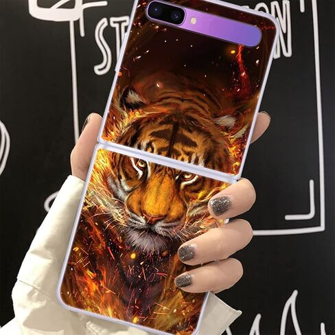 Unique-Custom-Gift Personalized Photo Slim Clear Case Compatible with Samsung Galaxy Z Flip 3 4 5G, Customize Picture Premium Thin Transparent Hard PC Phone Cover for Fold 2 in Saudi Arabia
