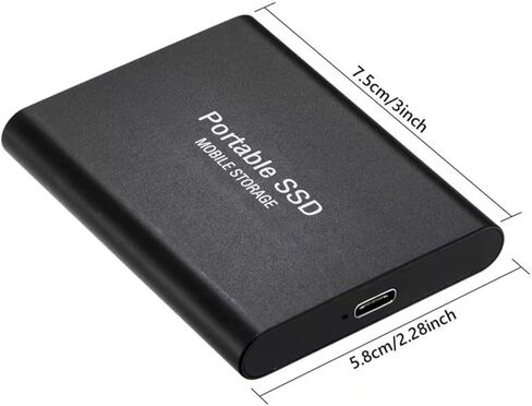 500GB Ultra Slim Portable External Hard Drive High Speed for PC Mac Laptop Data Storage in Saudi Arabia