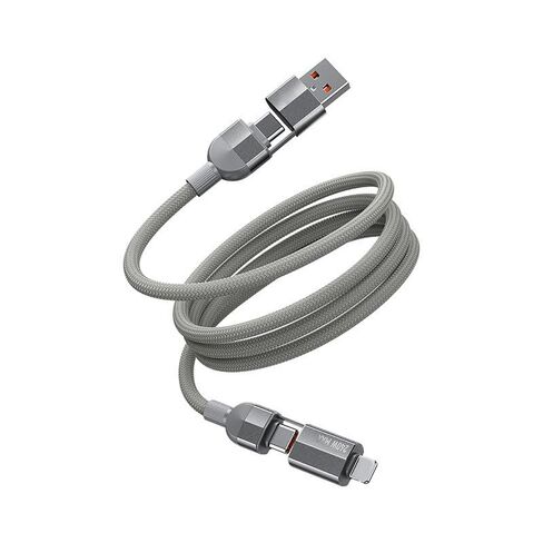 كابل شحن 240 وات 4 في 1 بطول 3.3 أقدام، سلك شاحن USB A/C إلى C للشحن السريع المضفر، إدارة مغناطيسية، شواحن متعددة لجميع الأجهزة، كابل بيانات سلك الطاقة in Kuwait