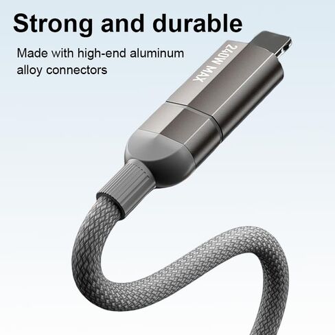 كابل شحن 240 وات 4 في 1 بطول 3.3 أقدام، سلك شاحن USB A/C إلى C للشحن السريع المضفر، إدارة مغناطيسية، شواحن متعددة لجميع الأجهزة، كابل بيانات سلك الطاقة in Kuwait