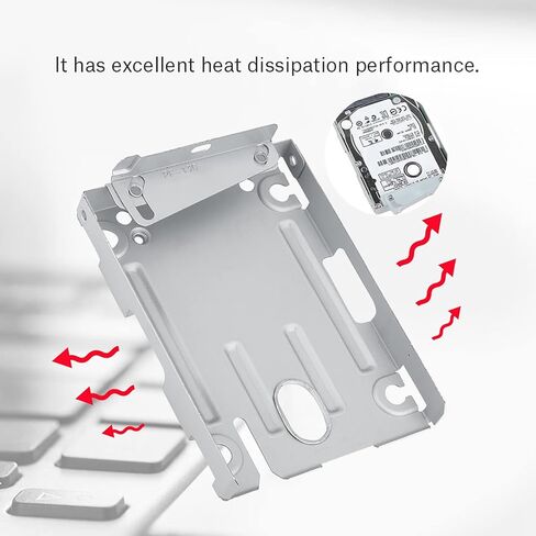 Super Slim Hard Drive Bracket, 2.5" Hard Disk Drive Mounting Kit Bracket for PS3 CECH-400X, HDD Holder Adapter with Screws in Kuwait