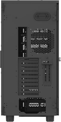 هيكل Thermaltake AX700 Super Tower: يدعم اللوحات الأم XL-ATX، وخمس بطاقات رسومات، وما يصل إلى ثمانية عشر محرك أقراص ثابتة، ولوحتين جانبيتين مثقوبتين، وحماية من الغبار - أسود in Kuwait