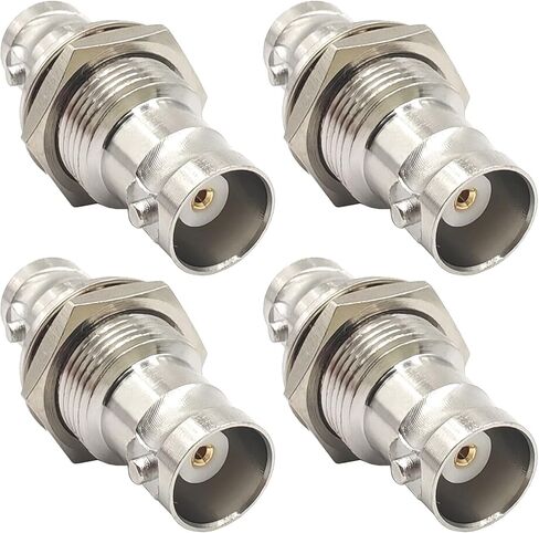 BNC Female to Female Coupler Adapter Pure Copper BNC Barrel Connectors for CCTV Camera 4pcs in Kuwait