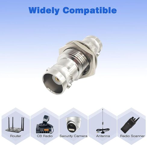 BNC Female to Female Coupler Adapter Pure Copper BNC Barrel Connectors for CCTV Camera 4pcs in Kuwait