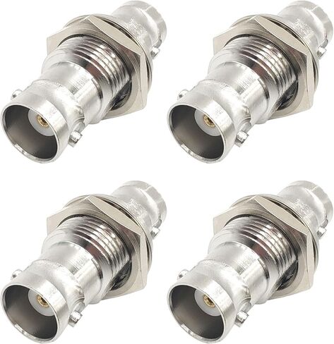 BNC Female to Female Coupler Adapter Pure Copper BNC Barrel Connectors for CCTV Camera 4pcs in Kuwait