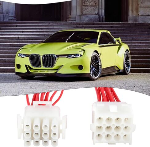 SING F LTD 2pcs 12 Pin 18AWG Molex Electrical Connector Plug Male Female Set with Pigtails for Home Audio Car Audio Motorcycle ATV Boat Truck Trailer (Cord Length 5 inches) in Kuwait