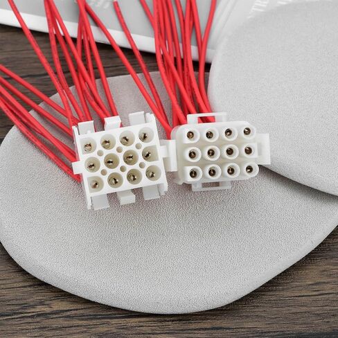 SING F LTD 2pcs 12 Pin 18AWG Molex Electrical Connector Plug Male Female Set with Pigtails for Home Audio Car Audio Motorcycle ATV Boat Truck Trailer (Cord Length 5 inches) in Kuwait