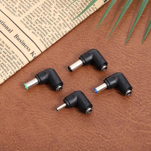 Right Angle Power Jack, 4PCS 90 Degree Right Angle Connector DC 5.5x2.1mm Female to 6.3x3.0/6.0x4.4/3.0x1.1mm, 5.5x2.1mm Female Jack to Male Plug Adapter in Kuwait