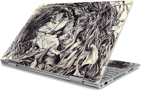 MightySkins Skin لجهاز HP Envy X360 15 "(2019) - Nest Sketch | غطاء ملتف من الفينيل واقٍ ومتين وفريد ​​من نوعه | سهل التطبيق والإزالة وتغيير الأنماط | صنع في الولايات المتحدة الأمريكية in Kuwait