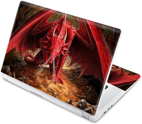 MightySkins Skin for HP Pavilion X360 15" (2019) - Angry Dragon | Protective, Durable, and Unique Vinyl Decal Wrap Cover | Easy to Apply, Remove, and Change Styles | Made in The USA in Kuwait