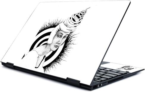 MightySkins Skin لجهاز HP Envy X360 13 "(2019) - عقل ملتوي | غطاء ملتف من الفينيل واقٍ ومتين وفريد ​​من نوعه | سهل التطبيق والإزالة وتغيير الأنماط | صنع في الولايات المتحدة الأمريكية in Kuwait