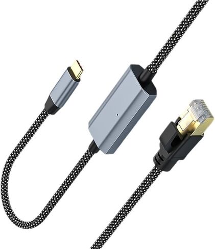 Essential USB-C to RJ45 Ethernet Adapter - 100Mbps Wired Network Card for Modern Devices - 2m in Kuwait