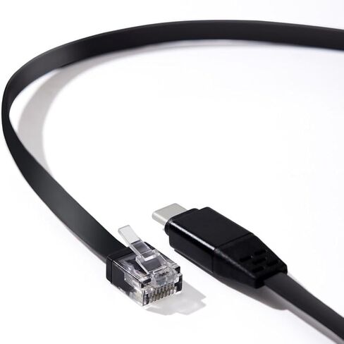 Portable USB-C to RJ45 Ethernet Adapter - 10/100/1000Mbps Gigabit Network Connector for Professionals - 100M 1m in Kuwait